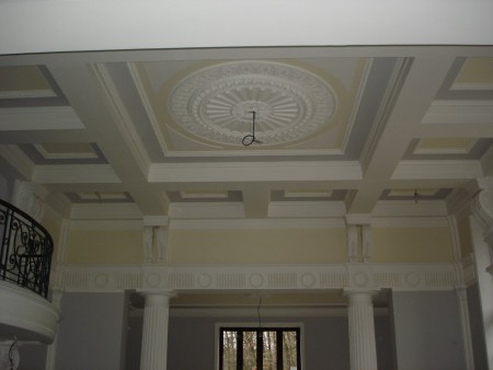 Velký sál - řešení stropu/ Großer Saal - Deckengestaltung